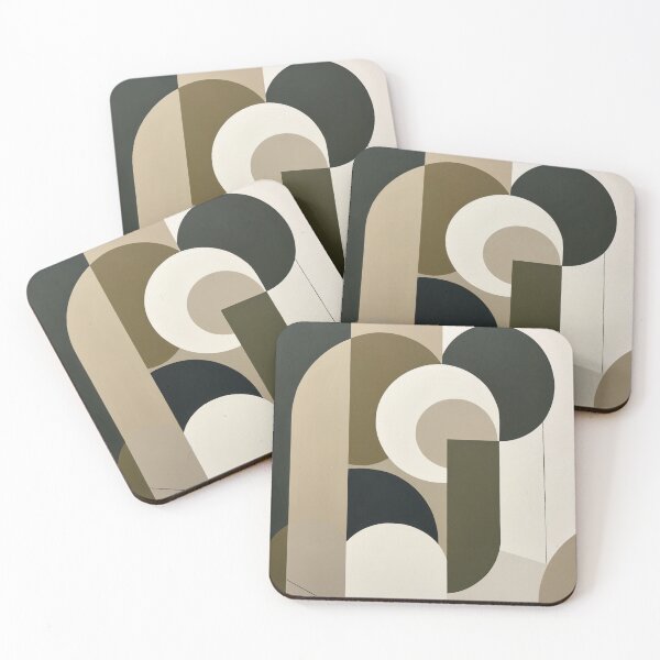 Item preview, Abstract Organic Ceramics Geometric Shapes Poster designed and sold by EnmarcArt.