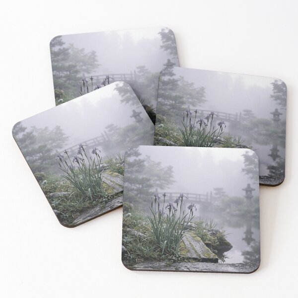 Item preview, Purple Iris in Morning Mist | Japanese Wabi-Sabi Art | Zen Botanical Minimalist Print designed and sold by KUZU-NOHA.