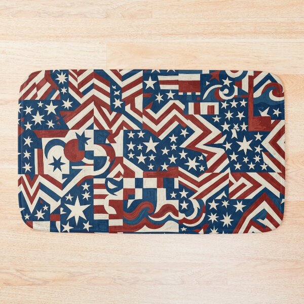 Item preview, Stars and Stripes Wall Mural designed and sold by LibertyForge-Co.