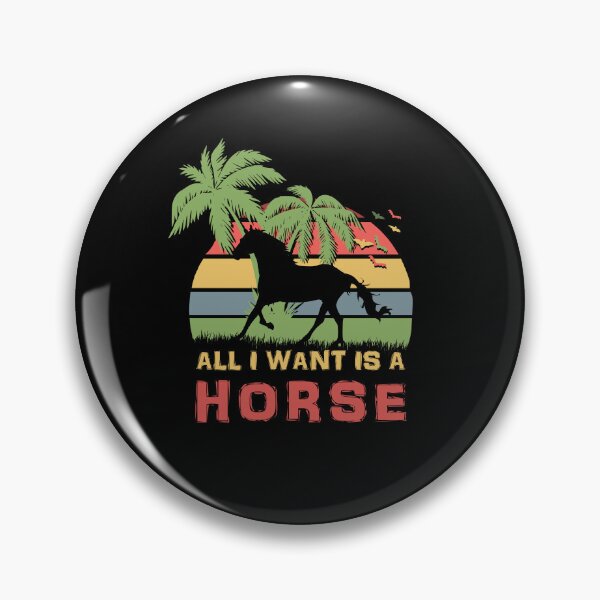 Item preview, All I Want Is A Horse Retro Sunset Equine Lover designed and sold by marke770.