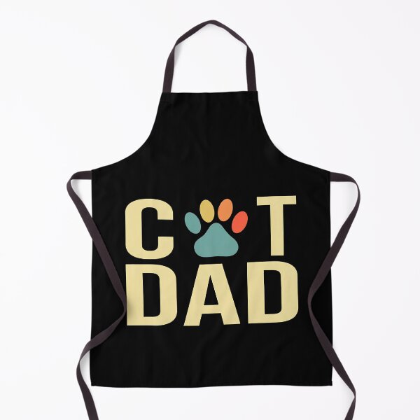 Item preview, Cat Dad Retro Paw Print Fatherhood Tee designed and sold by GiaoCalonas.