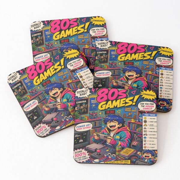 Item preview, 80s Games TShirt designed and sold by HomeyDay.