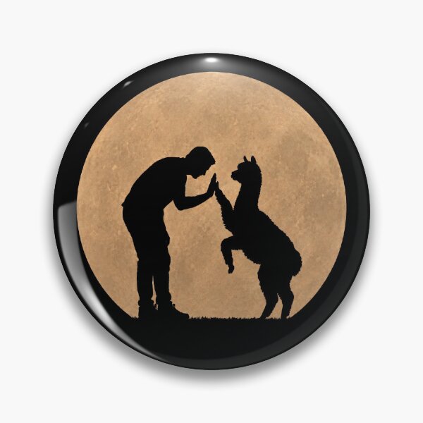 Item preview, Funny Alpaca Fathers Day Full Moon Mom Dad Kids designed and sold by FurryHavenPH.