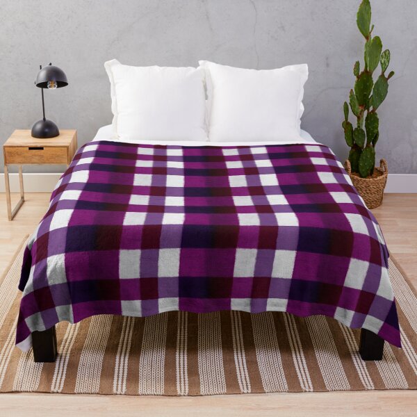 Item preview, Deep Purple And Plum Painted Check Pattern designed and sold by igraphixart.