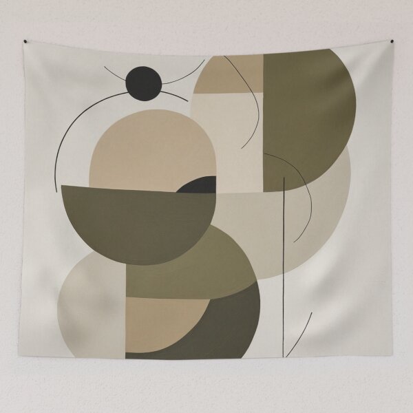 Item preview, Abstract Greek Amphora Japandi Style Painting designed and sold by EnmarcArt.