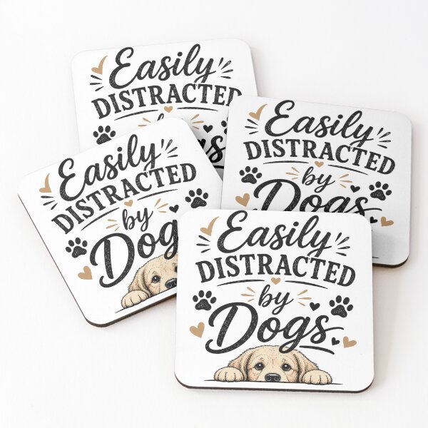 Item preview, Easily distracted by dogs designed and sold by Side Quest Co..