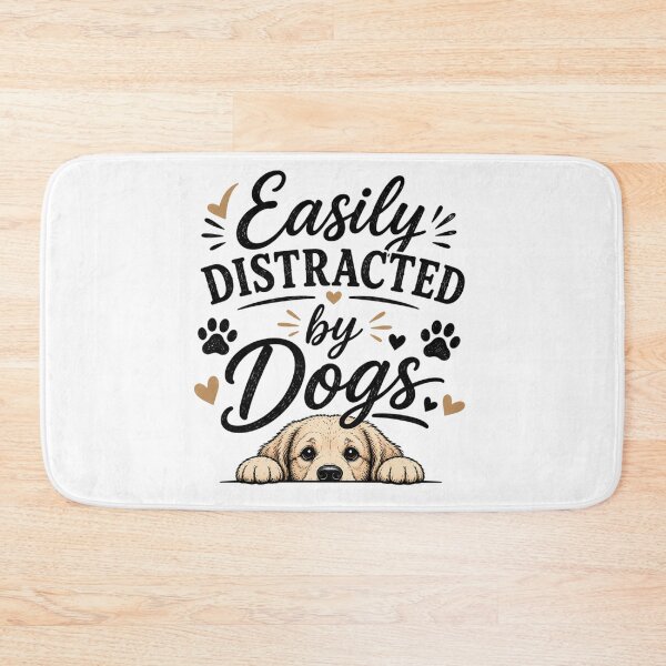 Item preview, Easily distracted by dogs designed and sold by Side Quest Co..