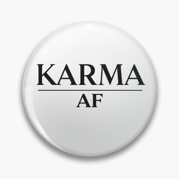 Item preview, Karma AF Minimalist Trendy Typography Design designed and sold by artesiaKT.