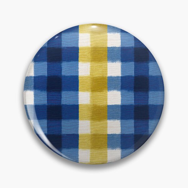 Item preview, Nautical Yellow And Blue Painted Check Pattern designed and sold by igraphixart.