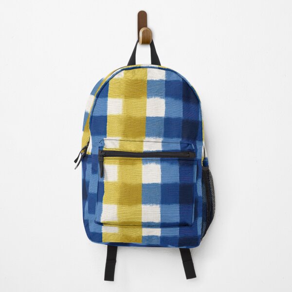 Item preview, Nautical Yellow And Blue Painted Check Pattern designed and sold by igraphixart.