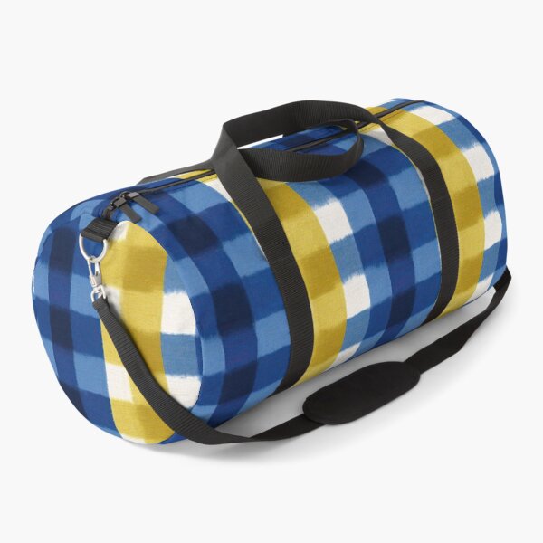 Item preview, Nautical Yellow And Blue Painted Check Pattern designed and sold by igraphixart.