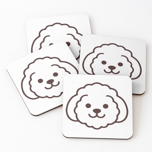 Item preview, Cute Bichon Frise Dog Face Vector Illustration Kawaii Puppy Clipart designed and sold by RoknyDesign.