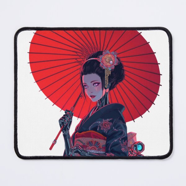 Item preview, Red Umbrella Cyber Geisha — Android Beauty designed and sold by kummo-0319.