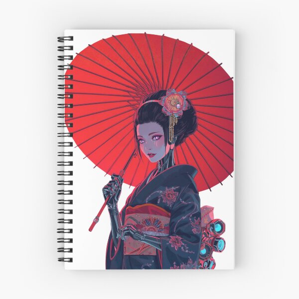 Item preview, Red Umbrella Cyber Geisha — Android Beauty designed and sold by kummo-0319.