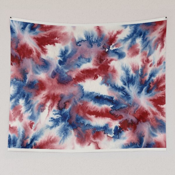 Item preview, Red White and Blue Flowing Watercolor designed and sold by LibertyForge-Co.