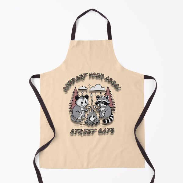 Item preview, Support Your Local Street Cats Funny Opossum and Raccoon designed and sold by creativerooney.