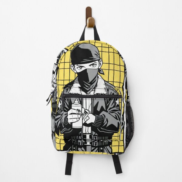 Item preview, Fashion - Man in White Bomber Jacket Spray Can Streetwear Anime designed and sold by AnimeShin.