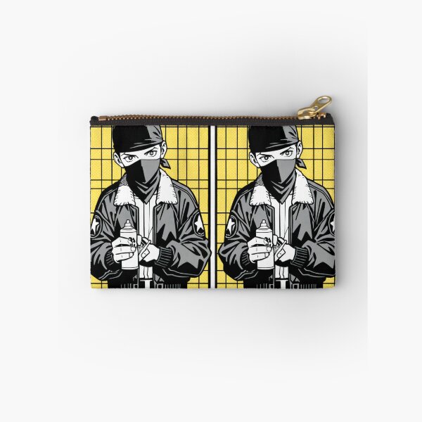 Item preview, Fashion - Man in White Bomber Jacket Spray Can Streetwear Anime designed and sold by AnimeShin.
