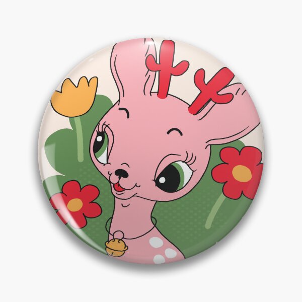 Item preview, Dottie the Deer in Flower Field designed and sold by yellowflowerhut.