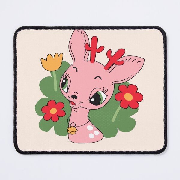 Item preview, Dottie the Deer in Flower Field designed and sold by yellowflowerhut.