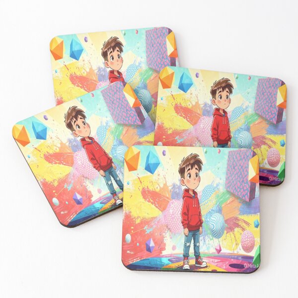 Item preview, Colorful Dream World – Cute Cartoon Boy Art designed and sold by Your143artist.