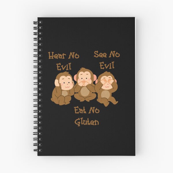 Item preview, Hear No Evil See No Evil Eat No Gluten Design designed and sold by Vileprint.