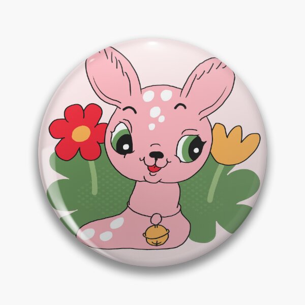 Item preview, Benny the Deer in Flower Field designed and sold by yellowflowerhut.