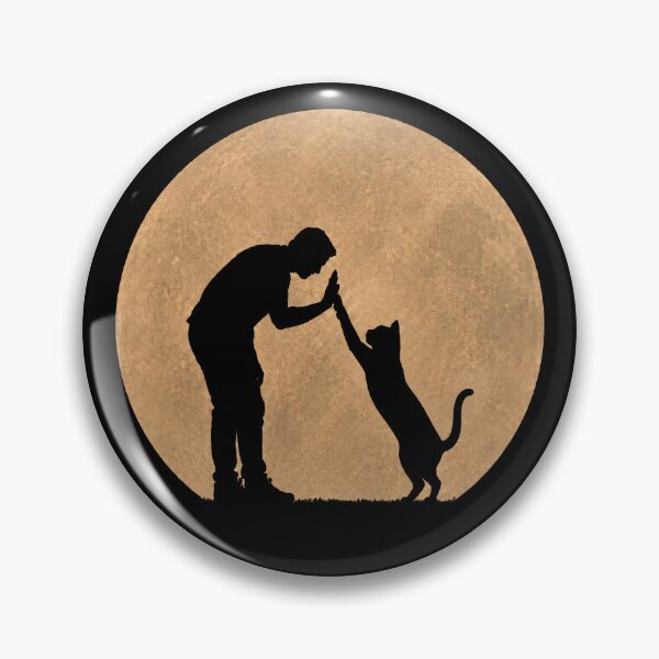 Item preview, Funny Cat Fathers Day Full Moon Mom Dad Kids designed and sold by FurryHavenPH.