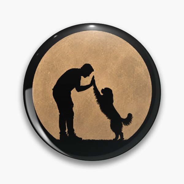 Item preview, Funny Cavalier King Charles Spaniel Fathers Day Full Moon Mom Dad Kids designed and sold by FurryHavenPH.