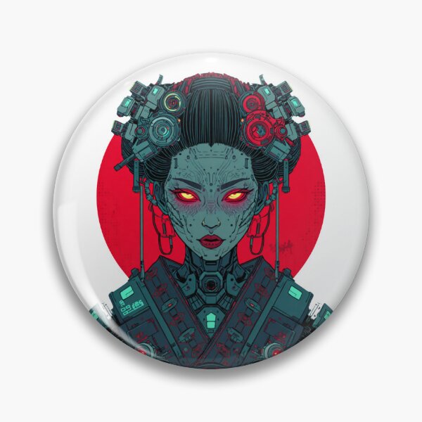 Item preview, Rising Sun Cyber Geisha — Glowing Eyes War Machine designed and sold by kummo-0319.