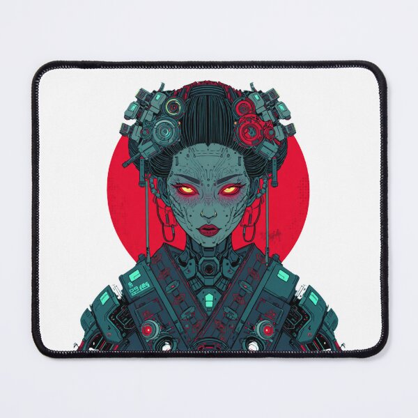 Item preview, Rising Sun Cyber Geisha — Glowing Eyes War Machine designed and sold by kummo-0319.