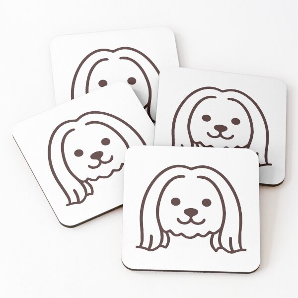 Item preview, Cute Maltese Dog Face Vector Illustration Kawaii Puppy Clipart designed and sold by RoknyDesign.