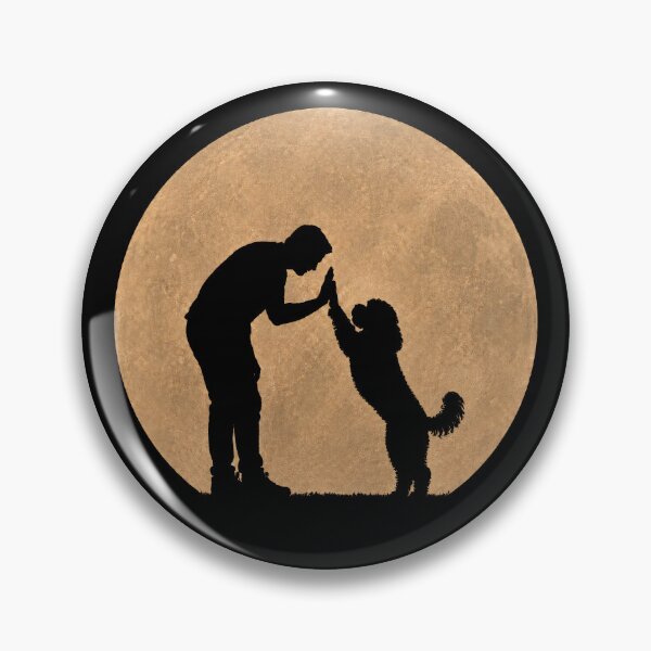 Item preview, Funny Cavapoo Fathers Day Full Moon Mom Dad Kids designed and sold by FurryHavenPH.