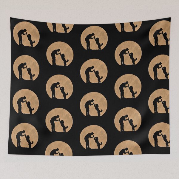 Item preview, Funny Cavapoo Fathers Day Full Moon Mom Dad Kids designed and sold by FurryHavenPH.