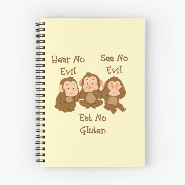 Item preview, Hear No Evil See No Evil Eat No Gluten Design designed and sold by Vileprint.