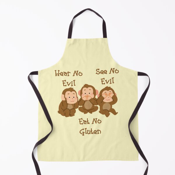 Item preview, Hear No Evil See No Evil Eat No Gluten Design designed and sold by Vileprint.