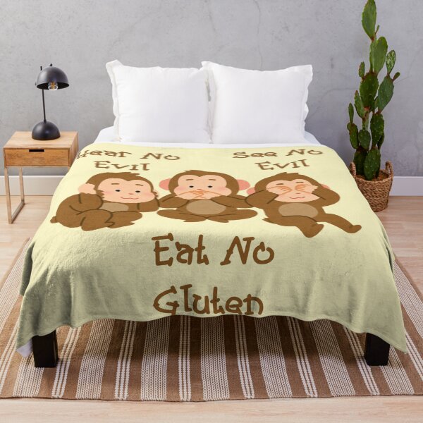 Item preview, Hear No Evil See No Evil Eat No Gluten Design designed and sold by Vileprint.