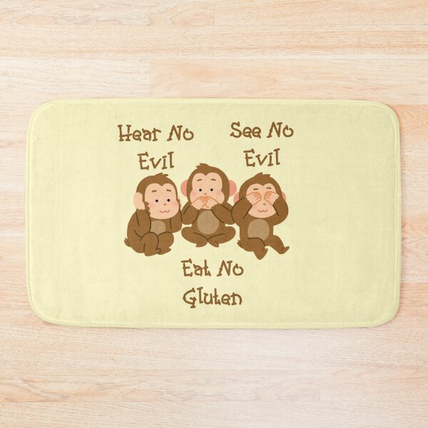 Item preview, Hear No Evil See No Evil Eat No Gluten Design designed and sold by Vileprint.