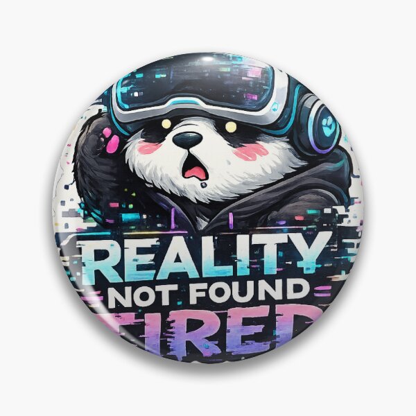 Item preview, Reality Not Found VR Gamer Panda Sticker designed and sold by PixelPanda28.