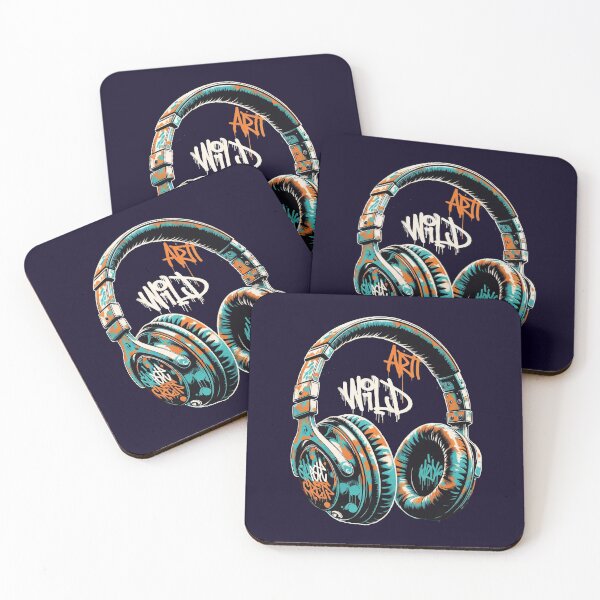 Item preview, Street Art Headphones Gift - Keep Street Art Wild Hip Hop NYC Crew designed and sold by PixelQ.