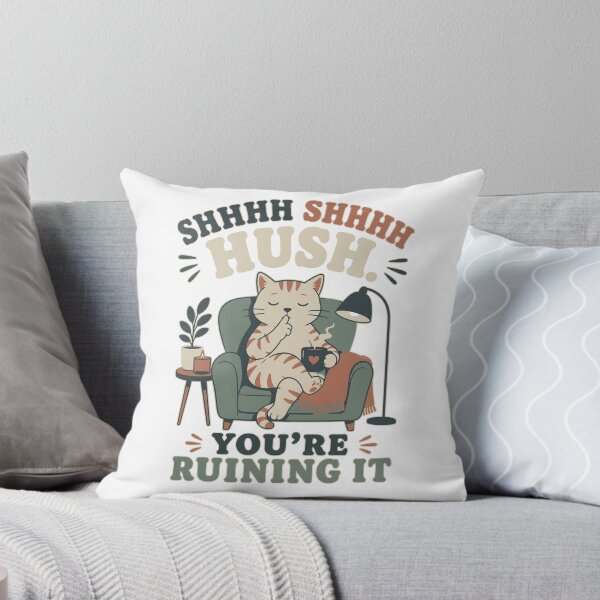 Item preview, Funny Orange Cat and Coffee Humor for Introverts and Quiet Morning Lovers designed and sold by ALCOSHIRTS OFFICIAL.