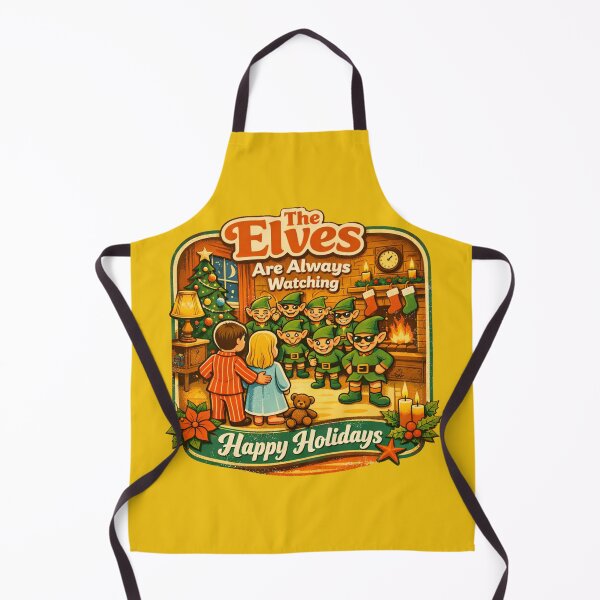 Item preview, The Elves Are Always Watching Funny Christmas Retro designed and sold by Log77.