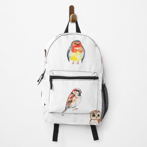 Item preview, Watercolor Bird Sticker Set | Robin Owl Sparrow | Filora Atelier Art designed and sold by Filora Atelier | Bird Art.