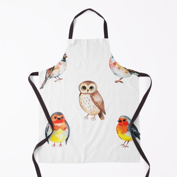 Item preview, Watercolor Bird Sticker Set | Robin Owl Sparrow | Filora Atelier Art designed and sold by Filora Atelier | Bird Art.