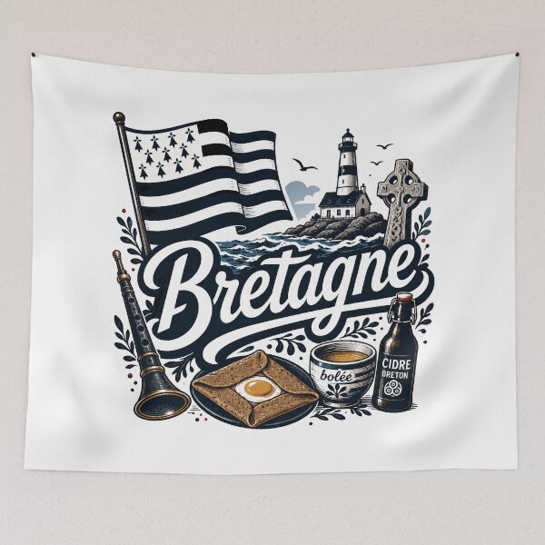 Item preview, Bretagne sign, flag and breton symbols designed and sold by 1enchik.