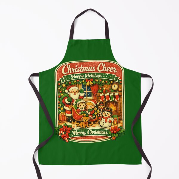 Item preview, Christmas Cheer Santa And Snowman Retro Holiday Aesthetic designed and sold by Log77.