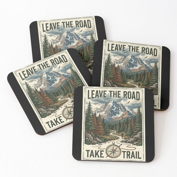 Item preview, Leave The Road Take The Trail – Hiking Adventure Design designed and sold by PGRprint.