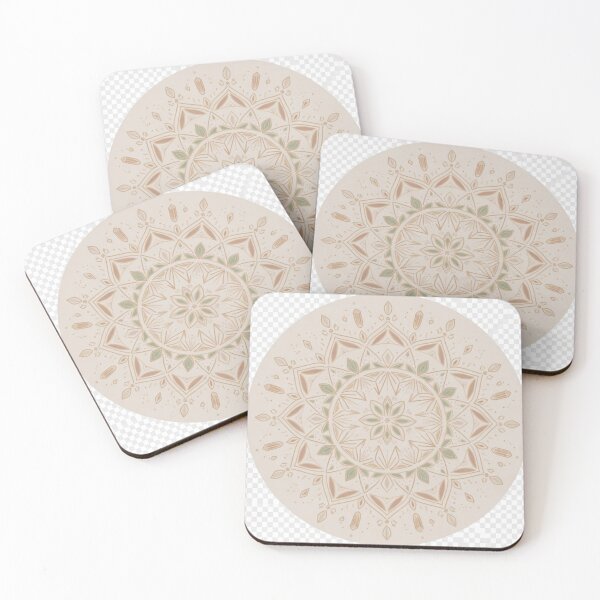 Item preview, Boho Mandala Circle Wall Art | Neutral Spiritual Mandala Decor designed and sold by GalleryPeak.