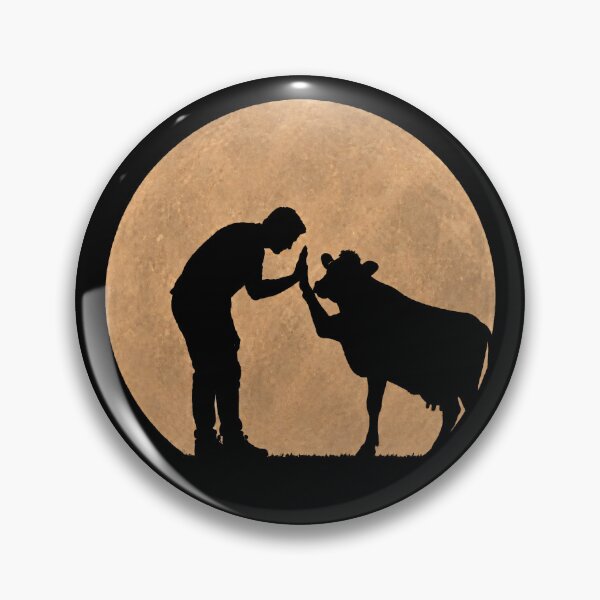 Item preview, Funny Cow Fathers Day Full Moon Mom Dad Kids designed and sold by FurryHavenPH.