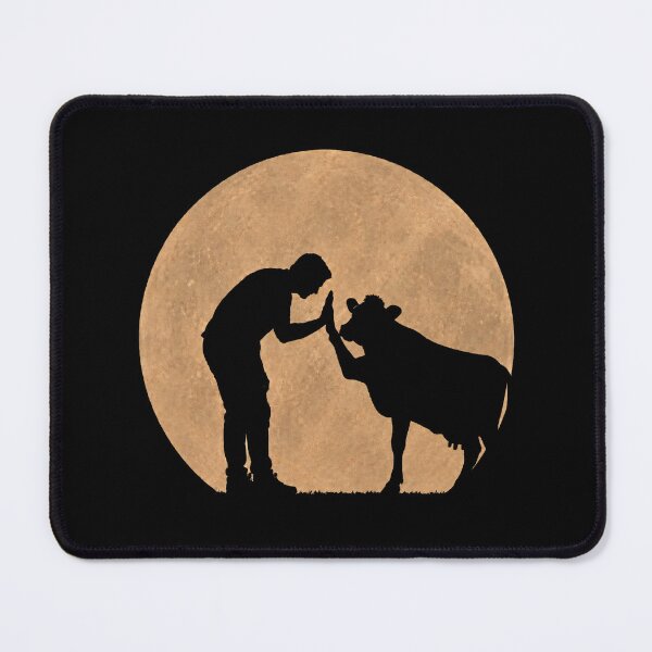 Item preview, Funny Cow Fathers Day Full Moon Mom Dad Kids designed and sold by FurryHavenPH.